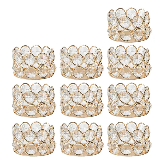10pcs Porta Velas Cristal Colgantes Para Candelabros