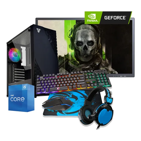 Pc Gamer Core I5 16gb Ddr4 480ssd Video 2gb Dr5 + Monitor 24