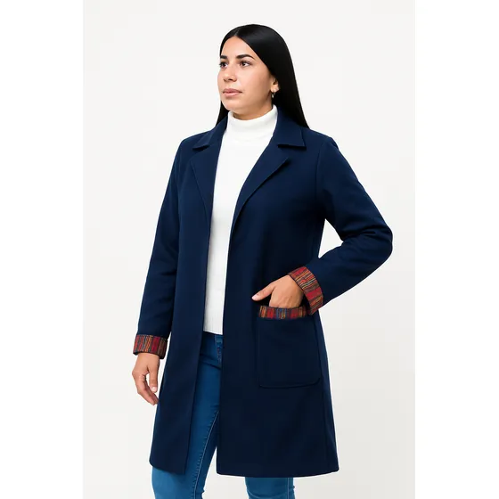 Suéter O Abrigo Largo Trench Para Mujer, Moderno Y Casual.