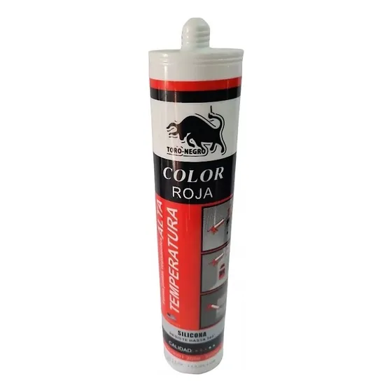 Silicona Roja Alta Temperatura 345 Color Rojo 300ml Sellante
