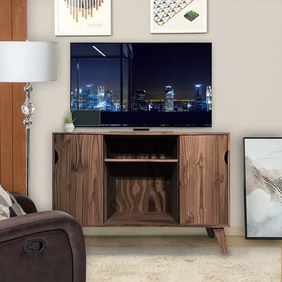 Mueble Mesa Rack Tv Led Lcd Moderno 120x80 Cm Estante Oferta