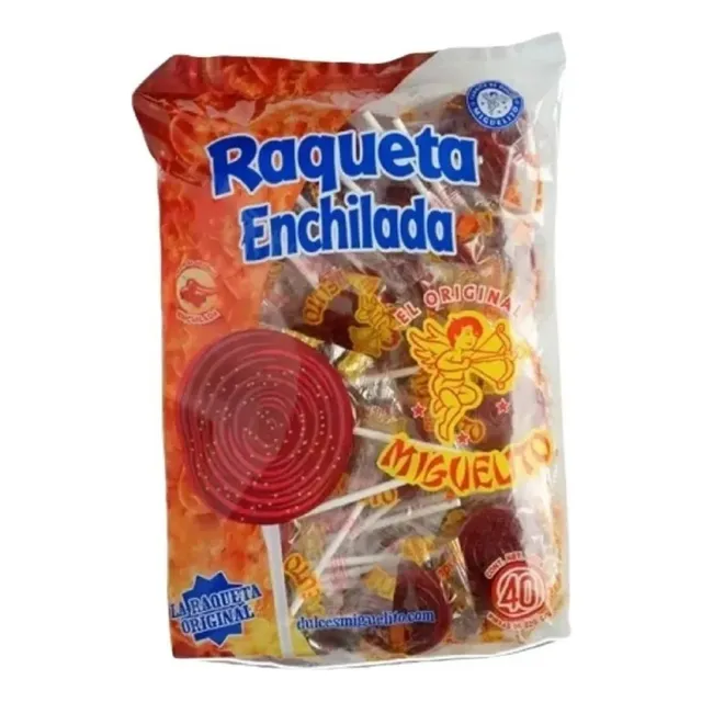 Raqueta Miguelito La Original De Chamoy 40 Paletas