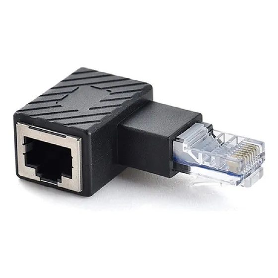 Adaptador Rj45 Lan 90° Graus Esquerda Ou Direita