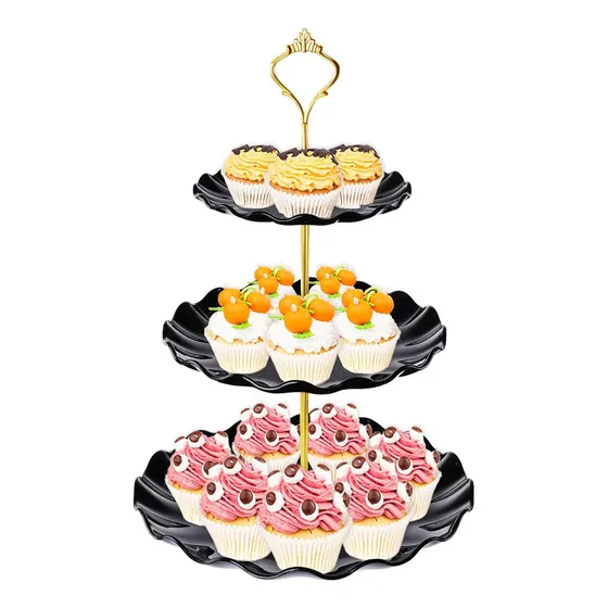 Soporte Para Cupcakes De 3 Niveles, Soporte De Plastico  [u]