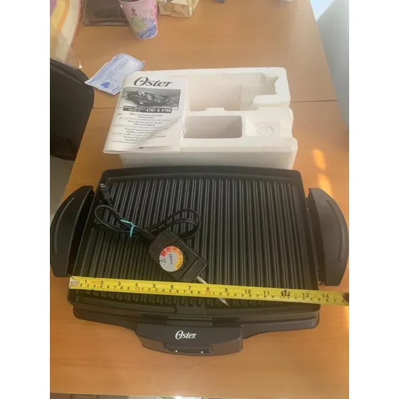 Parrilleragrill Eléctrica Oster Para Interiores Nueva