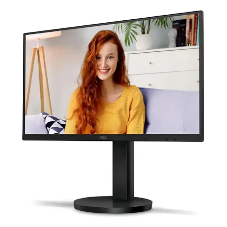 Monitor Aoc 21,5'' Full Hd 75hz 4ms Ajuste De Altura 22b3hmf Preto 127/220v