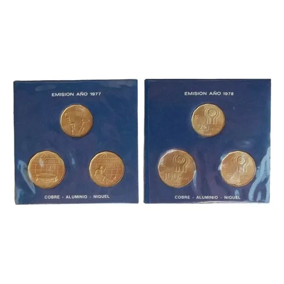 Monedas Mundial 78 Edición 1977 20,50,100 De Colección