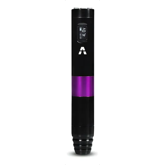 Nova Pen Rotativa Create Wirelles Para Micro E Tattoo Aston Cor Preta