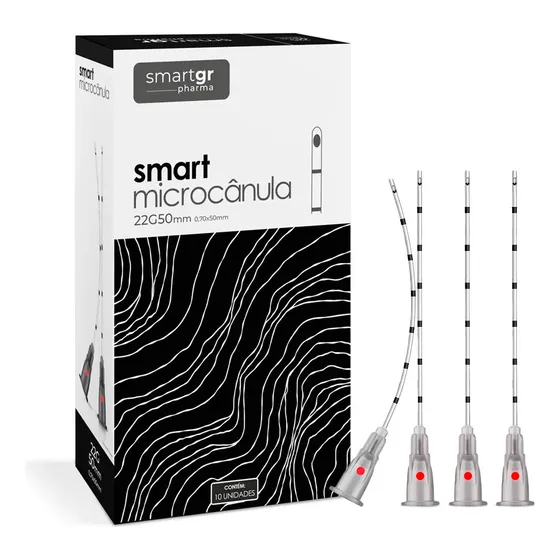 Smart Micro Cânula 22g X 50mm Caixa C/10 Unidades - Smart Gr
