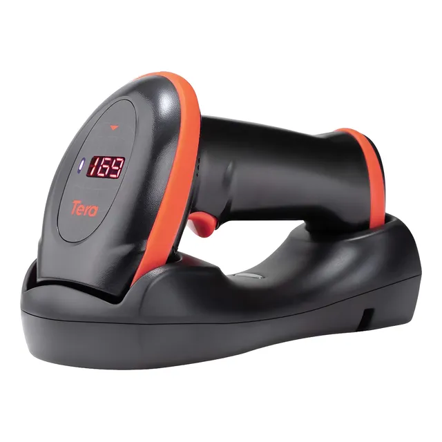 Pistola Lector Escaner De Barras 2d Qr Inalambrico Y Soporte