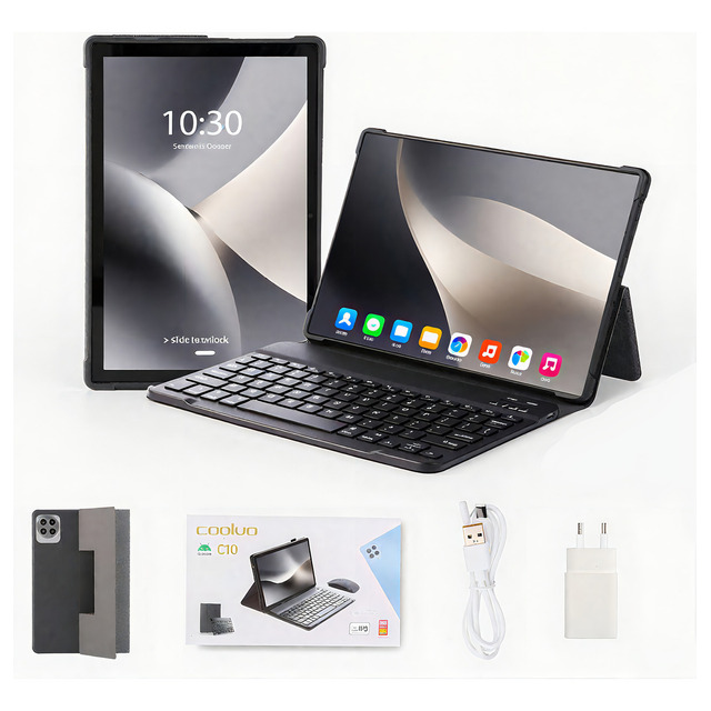 Tablet Com Teclado C10 8gb Ram 256gb 10 Polegadas Capa Com Entrada Para Chip De Telefone W... Tablet Com Teclado C10 8gb Ram 256gb 10 Polegadas Capa Com Entrada Para Chip De Telefone W...
