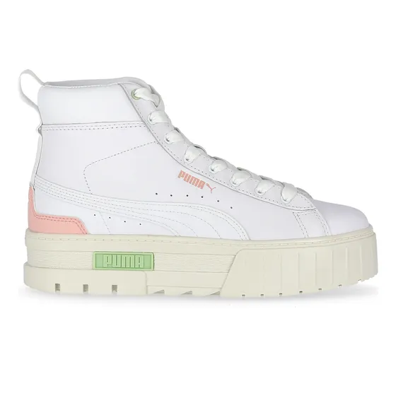 Zapatillas Puma Mayze Mid Mujer En Blanco Y Rosa