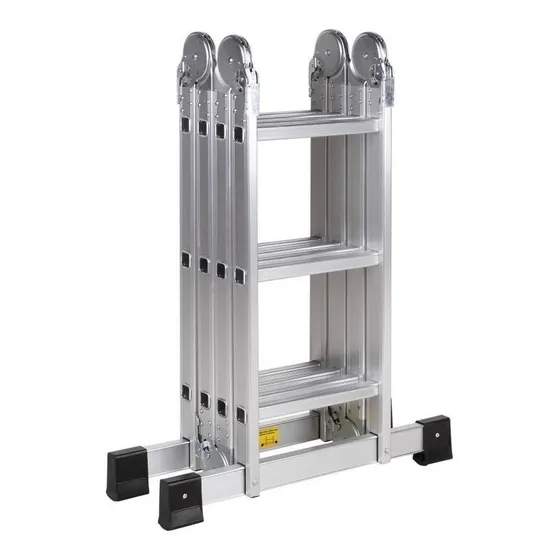 Escalera de aluminio multipropósito iGPro IGEP37-12 plateado