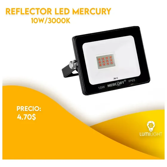 Reflector Led 10w 3000k Mercury
