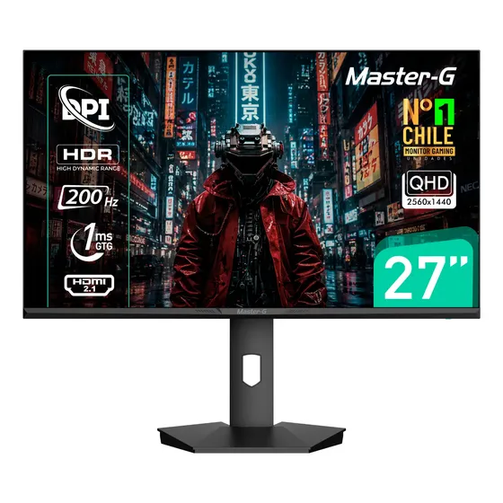 Monitor Gamer 27  Qhd Ips Pivote 90 200hz 1ms Mgmg2750q