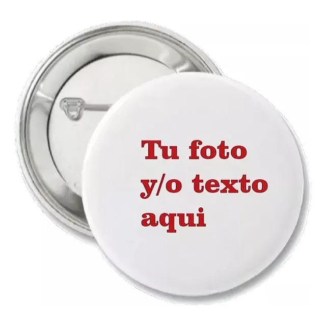 50 Pins Personalizados Eventos Cumple Baby Shower 44 Mm.