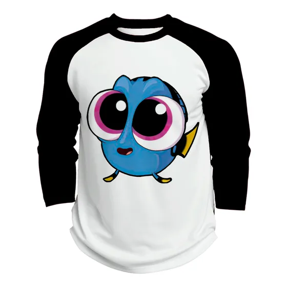Playera Raglan 3/4 Pelicula Buscando A Nemo Dory #1134