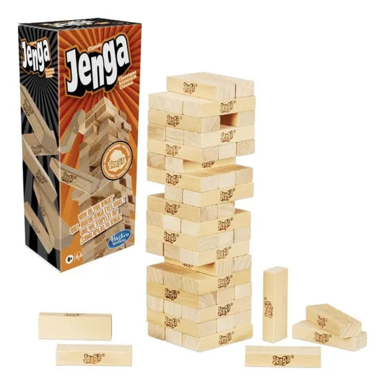 Jenga Juego De Mesa Clasico Hasbro Original 54 Piezas