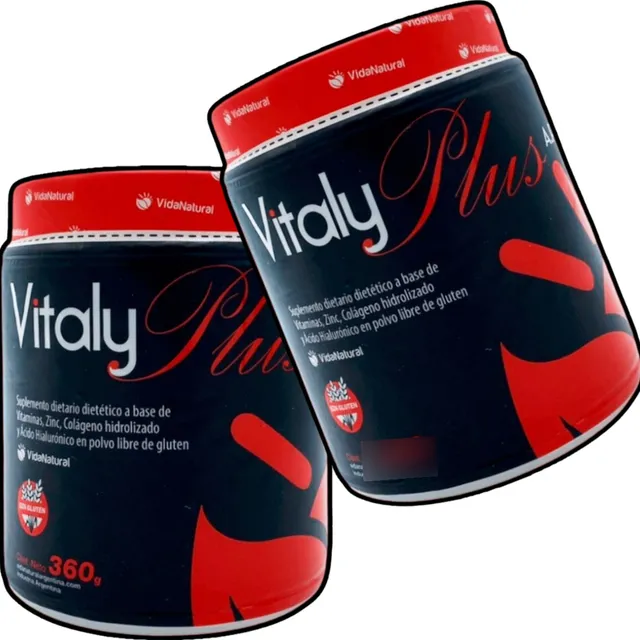 Colágeno Vitaly Plus - Doble Hidrolizado Pack X2- 360gr. C/u