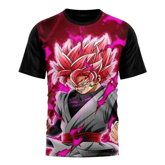 Franela De Dragon Ball Goku Rose 
