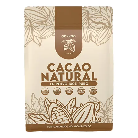 Abkkao Cacao Natural Polvo 100% Puro 1x1 Kg