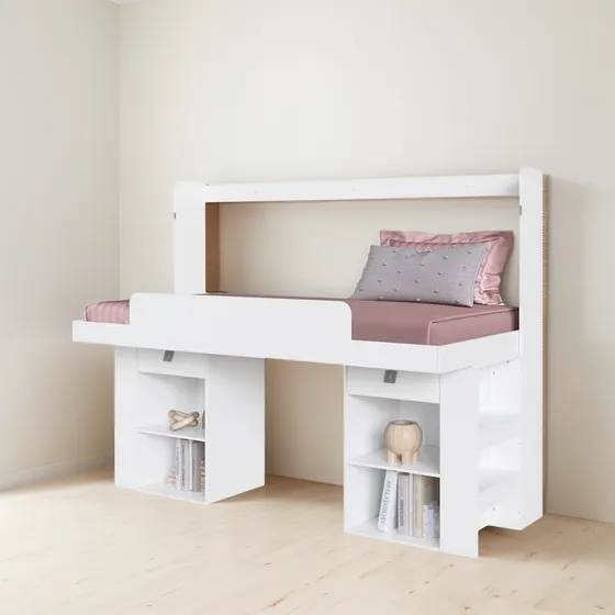 Cama Plegable Horizontal 1 Plaza Las Vegas Blanco