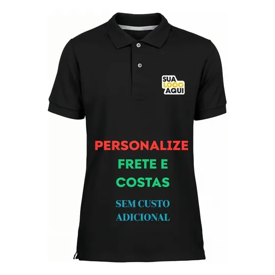 Camisa Polo Personalizada Sua Logo Uniforme Empresa