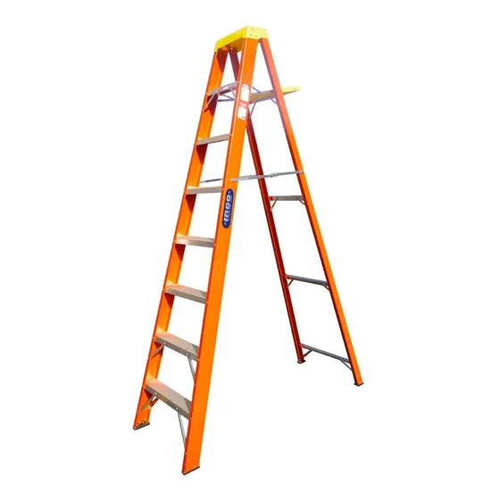 Escalera Tijera Fibra Vidrio 8 Profesional Inco