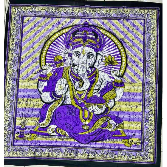 Manta Decorativa  Ganesha Espiritualidad Y Salud