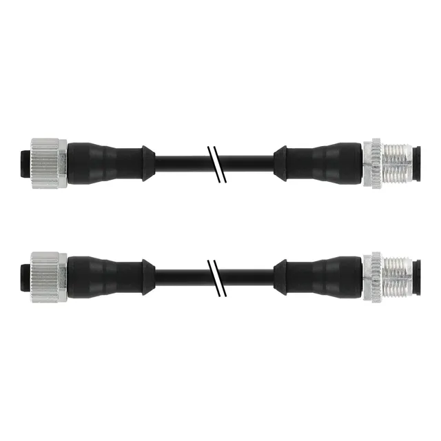 Cables De Conexión M12 + M12 Recto 4 Hilos Kit 2pz Contrinex