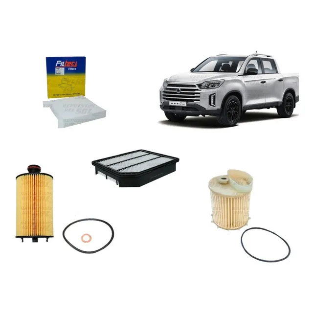 Kit Filtros Ssangyong Musso 2.2 19 - 22 Aceite Aire Polen Pe