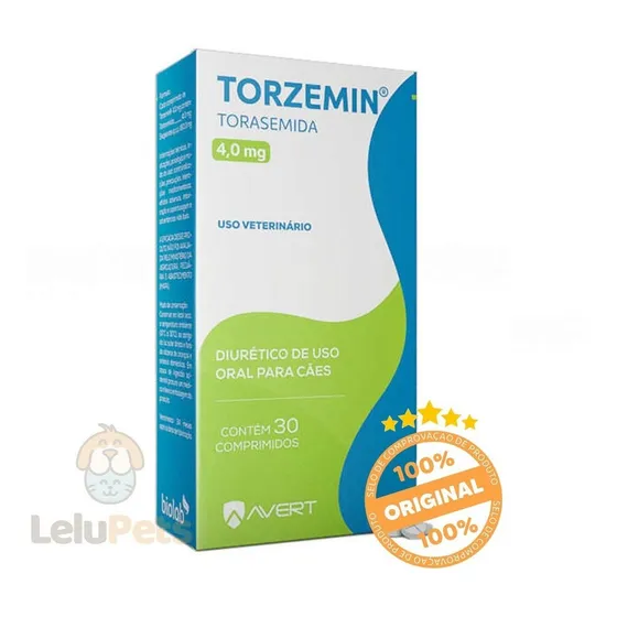 Torzemin 4mg Avert 30 Comp Diurético Para Cachorro
