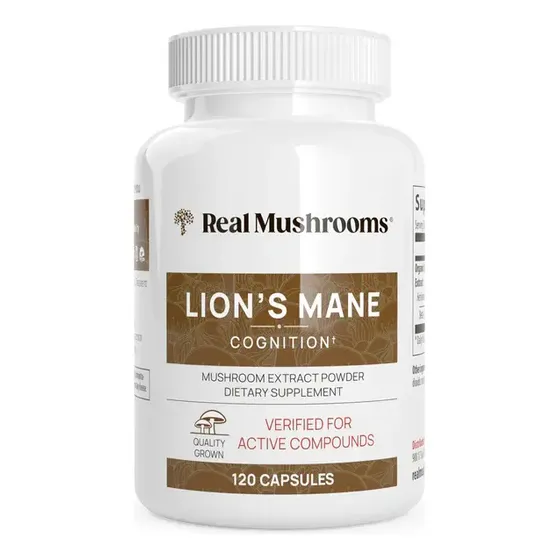 Melena De Leon Lions Mane 1000 Mg X 120 Caps Real Mushrooms Sabor Sin sabor