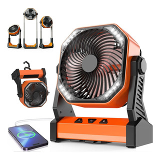 Ventilador Portátil Camping Acampar Con Led 20000mah 3altura Ventilador Portátil Camping Acampar Con Led 20000mah 3altura