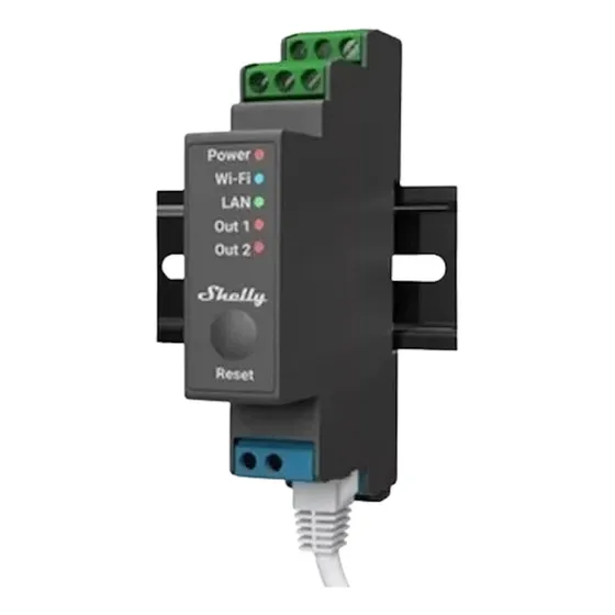 Interruptor Wifi Industrial 2 Canales Inteligente Shelly