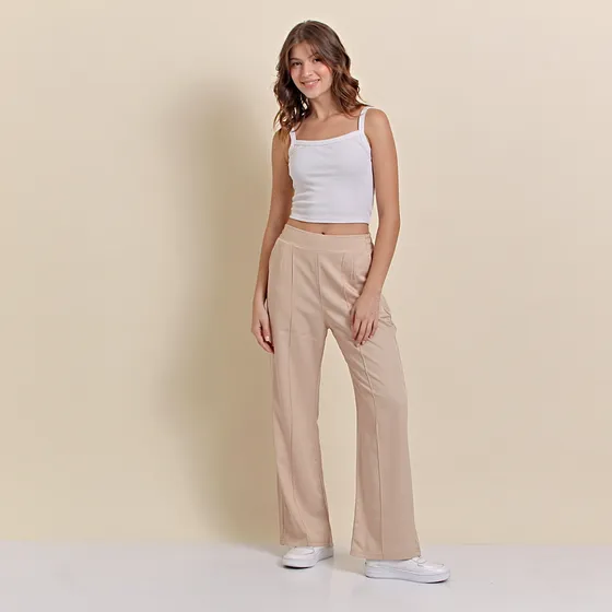 Pantalón Sastrero Mujer Cintura Elastizada Rigido Vade Retro