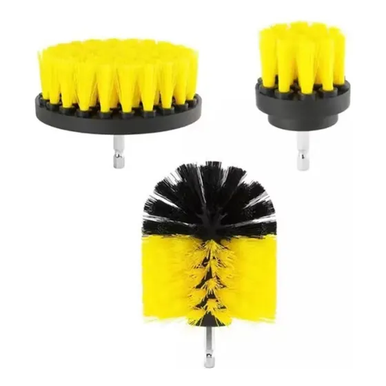 Set 3 Giratorio Scrub Pinceles Para Ducha Tina Fregadero