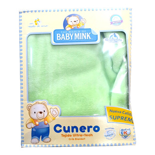 Baby Mink - Cobertor Cunero Ultra Tech Verde Baby Mink - Cobertor Cunero Ultra Tech Verde