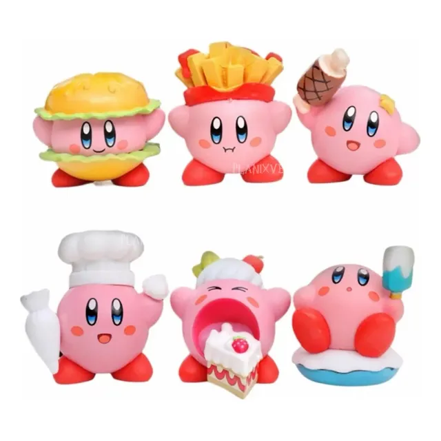 Coleccion 6 Figuras De Kirby Anime Pvc