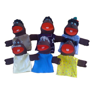 Fantoche Em Espuma Familia Negra Fantoche Em Espuma Familia Negra