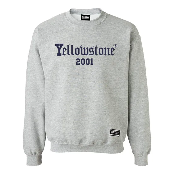 Grizzly ~ Polerón  Yellowstone Crewneck Gris
