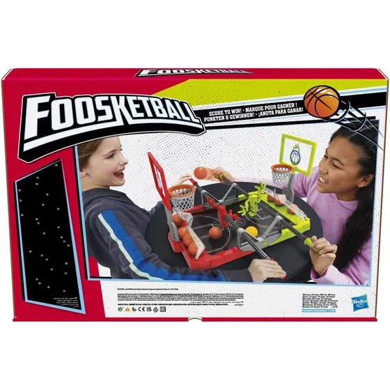 Hasbro Gaming Futbolín, The Foosball Plus Basketball Shoot