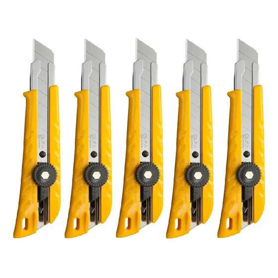 5 Cutters L-1/econo Olfa Para Uso Industrial