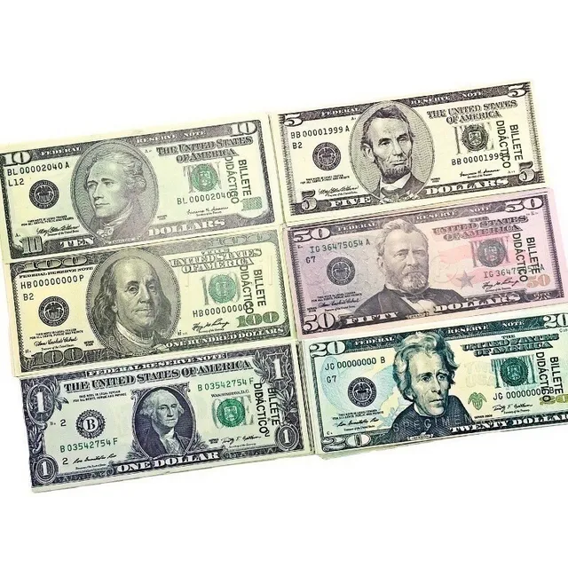 Dolar Didactico 50 Unidades * 10 Paquetes (500 Unidades)