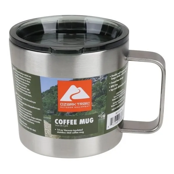 Vaso Termico En Acero Inoxidable Taza 14oz Con Tapa