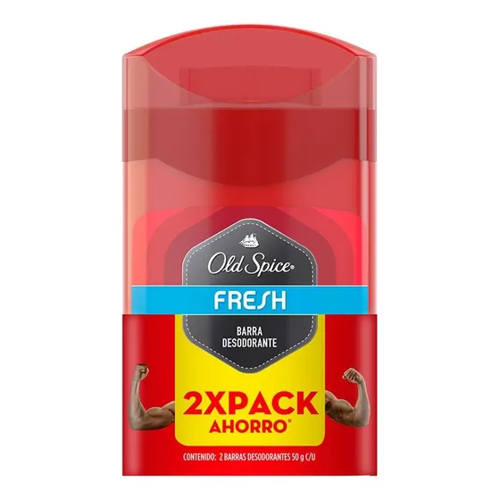 Desodorante en Barra Old Spice Fresh 2 Piezas de 50g