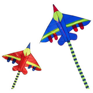 Pipa Formato Avião 3d Poliéster Com Linha 50m Pipa Formato Avião 3d Poliéster Com Linha 50m