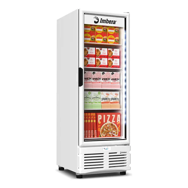 Freezer Porta De Vidro Imbera Evz21 Tripla Ação Branco 220v