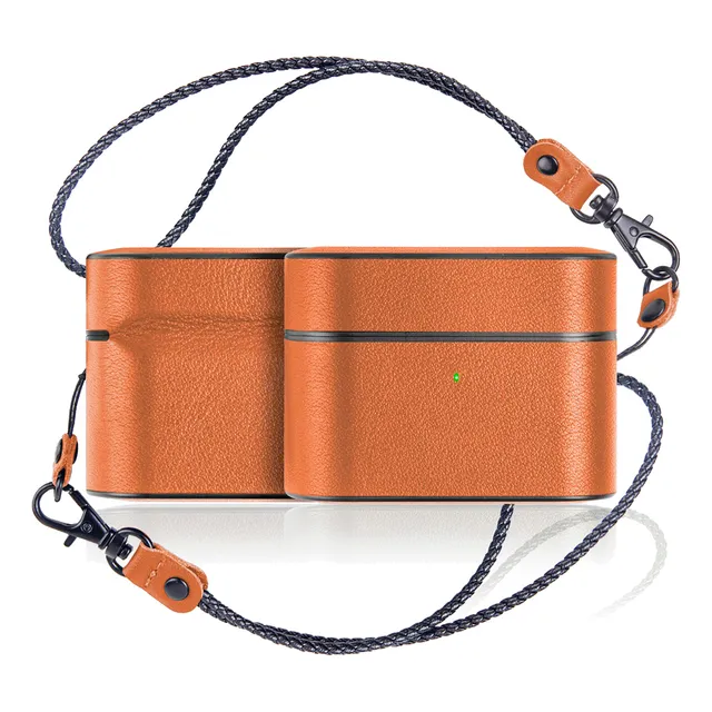 Case Capa Proteção Couro Cantil Compatível Com AirPods 3