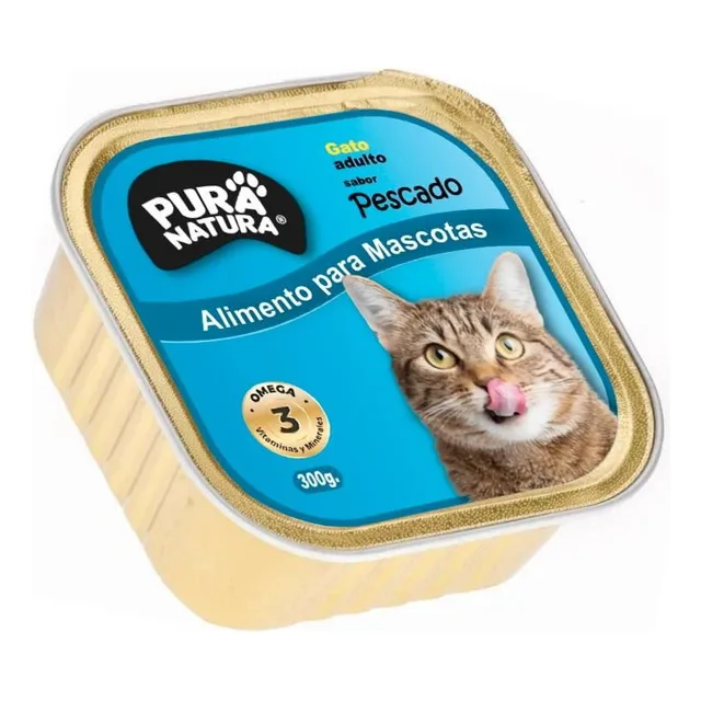 Alimento Húmedo Para Gatos , Pura Natura , 300 Grs - Pescado